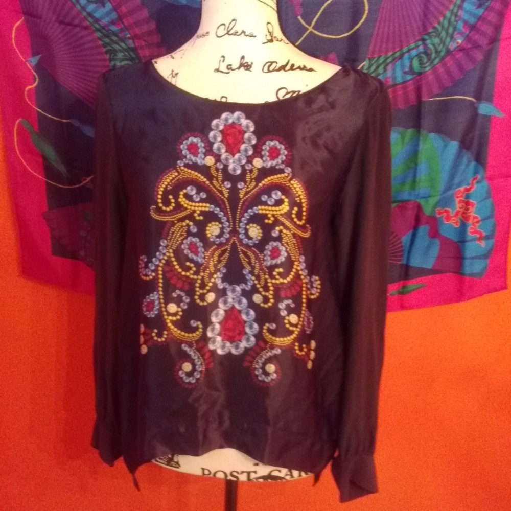Zara silk blouse